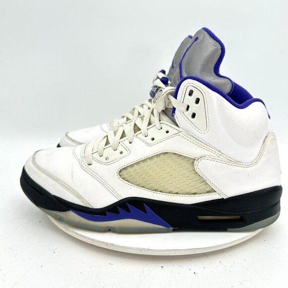 Nike Air Jordan 5 Men Size 12 DD0587-141 Dark Concord White Black Purple Shoes - Picture 1 of 11